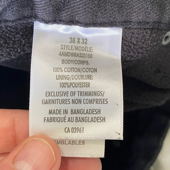 Windriver Outfitting Men's Lined Black Denim Jeans Size 38 x 32 - Picture 6 of 13